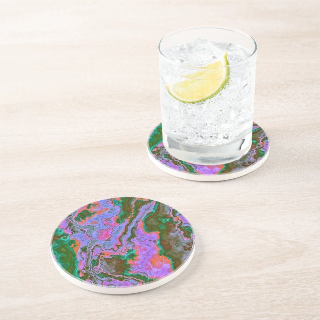 Dessous De Verre En Grès Marbre aigre (Côté)