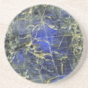 Dessous De Verre En Grès Marbre bleu