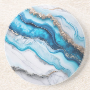 Dessous De Verre En Grès Marbre de Blue River