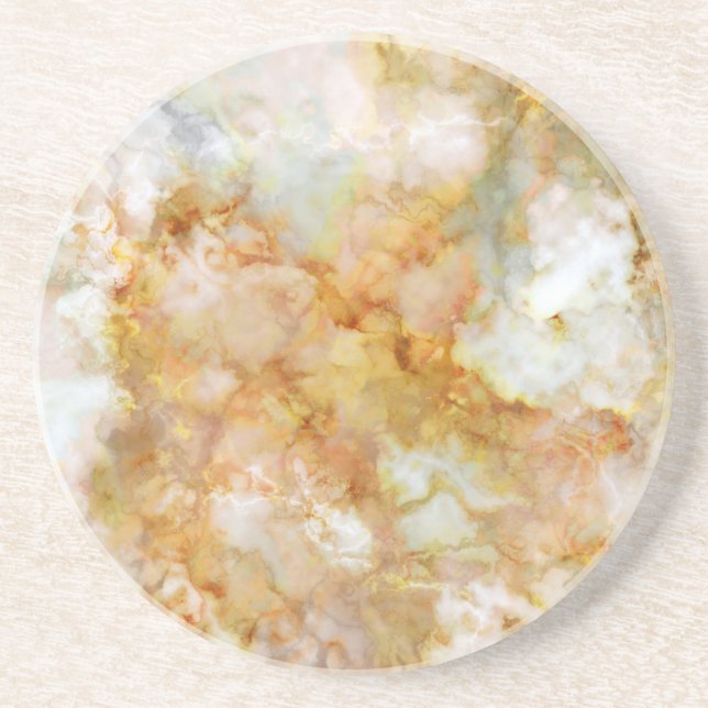 Dessous De Verre En Grès Marbre plu doré (Devant)