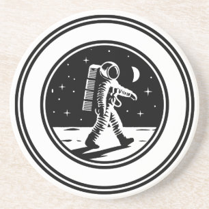 Dessous De Verre En Grès Marche sur la lune