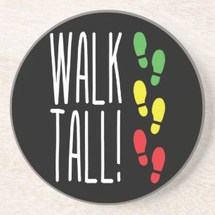 Dessous De Verre En Grès Marcher Haut