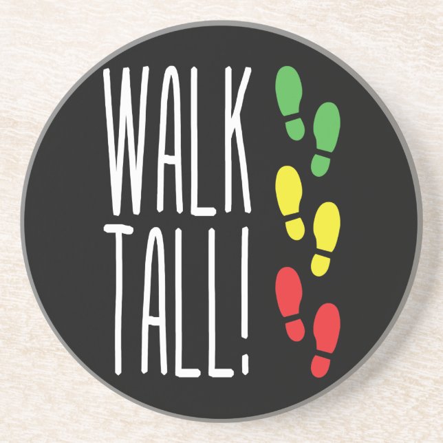 Dessous De Verre En Grès Marcher Haut (Devant)