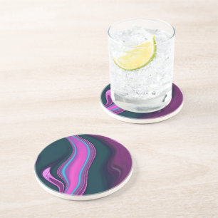 Dessous De Verre En Grès Marée Néon