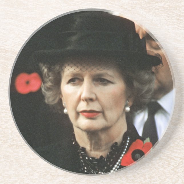 Dessous De Verre En Grès Margaret Thatcher Premier ministre (Devant)