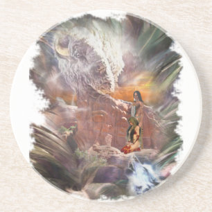 Dessous De Verre En Grès Mariage indien américain Night Vignette