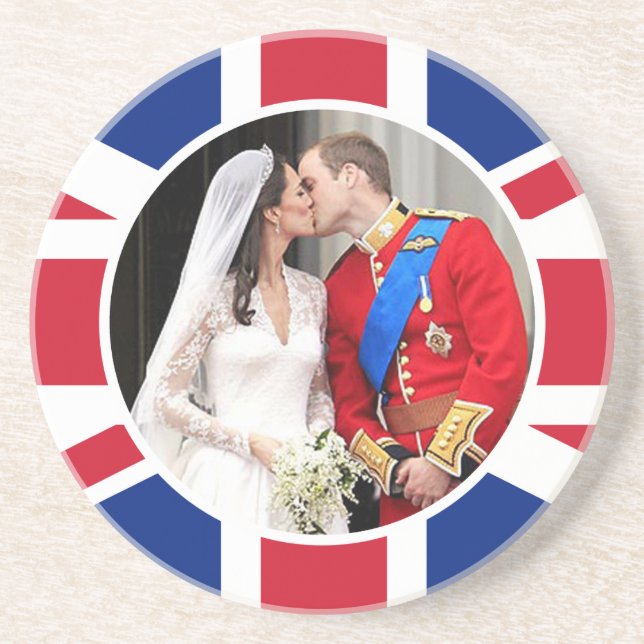 Dessous De Verre En Grès Mariage royal (Devant)