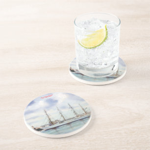 Dessous De Verre En Grès Marina/Mariña/Mer