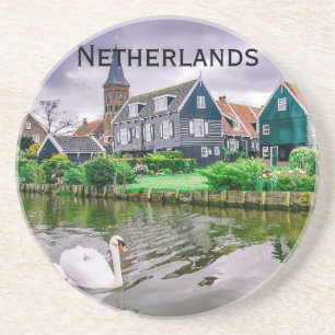 Dessous De Verre En Grès Marken, village hollandais à Pays-Bas