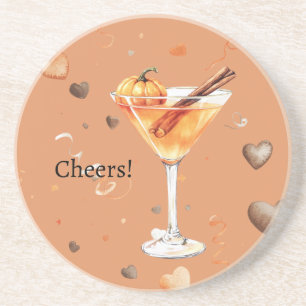 Dessous De Verre En Grès Martini à la citrouille