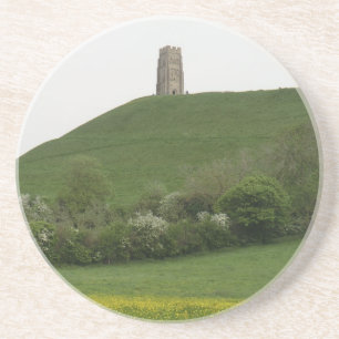 Dessous De Verre En Grès Massif de roche de Glastonbury