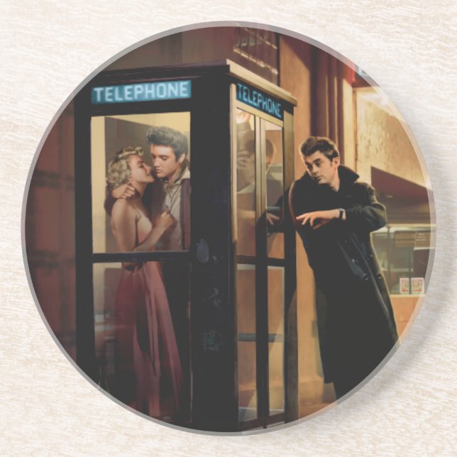 Dessous De Verre En Grès Matinée de minuit (Devant)