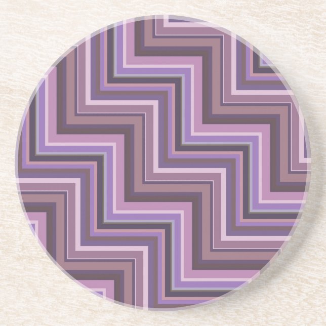 Dessous De Verre En Grès Mauve stripes stairs pattern (Devant)