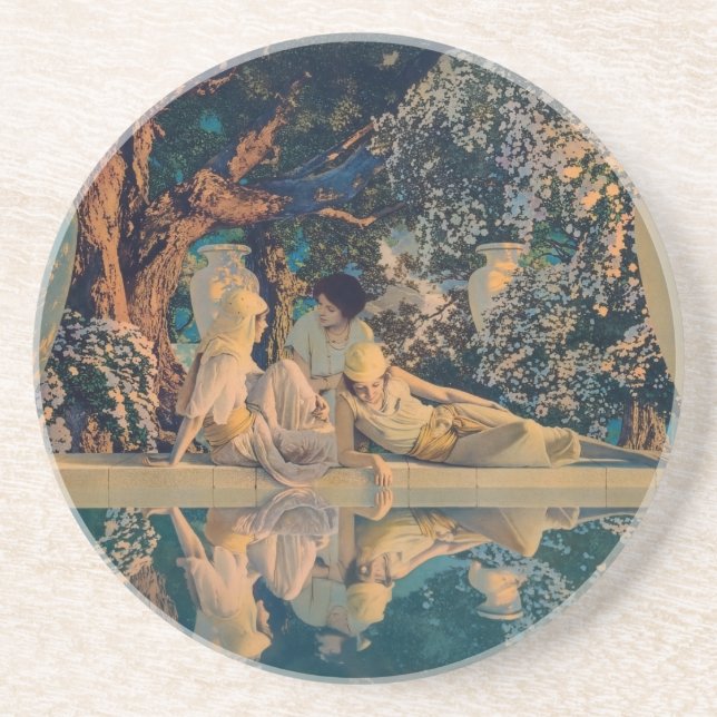 Dessous De Verre En Grès Maxfield Parrish Le Jardin d'Allah 1918 Beaux-Arts (Devant)