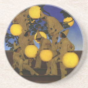 Dessous De Verre En Grès Maxfield Parrish Les Porteuses de Lanternes 1908 V