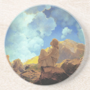 Dessous De Verre En Grès Maxfield Parrish Matin 1922 Nuage Bleu Beaux-Arts