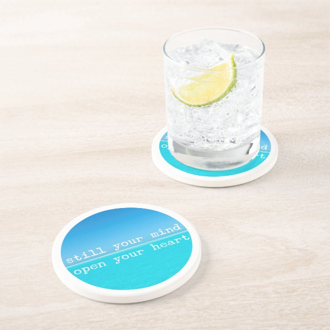 Dessous De Verre En Grès Méditation Citation Minutieuse : Toujours Mineur,  (Côté)