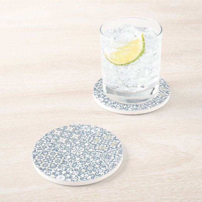 Dessous De Verre En Grès Mediterranean Tiles, Moroccan, Majolica, Azulejo (Côté)