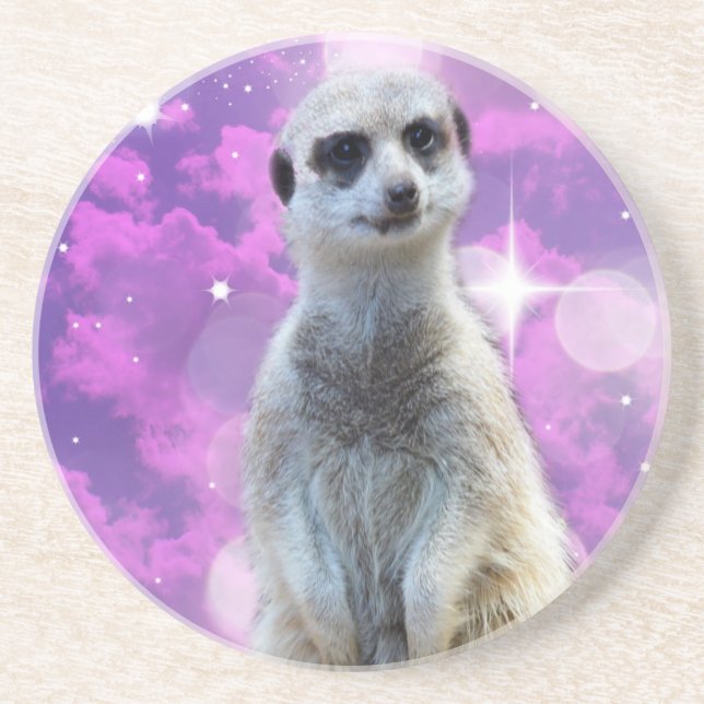 Dessous De Verre En Grès Meerkat With Sparkle (Devant)