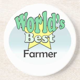 Dessous De Verre En Grès Meilleur agriculteur du monde