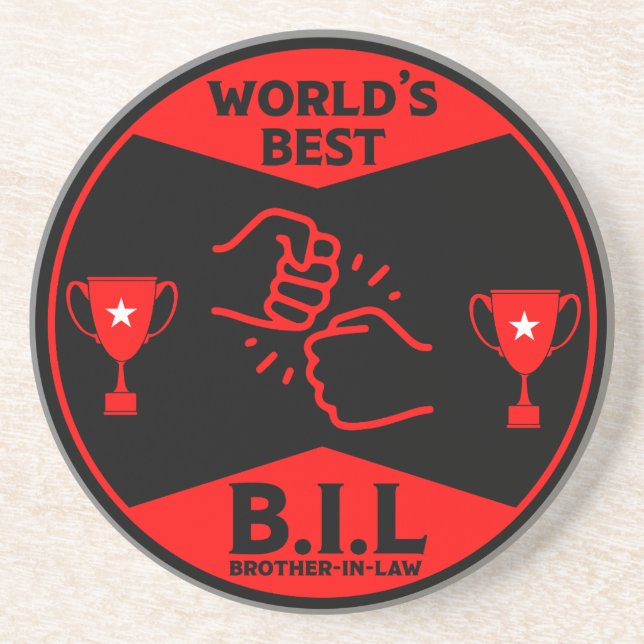 Dessous De Verre En Grès Meilleur beau-frère (Devant)