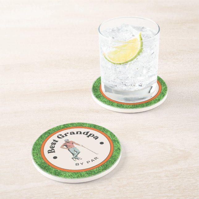 Dessous de verre en grès - Meilleur grand-père par (Côté)