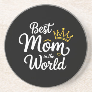 Dessous De Verre En Grès Meilleur Maman Du Monde T-shirt Femmes Meilleure M