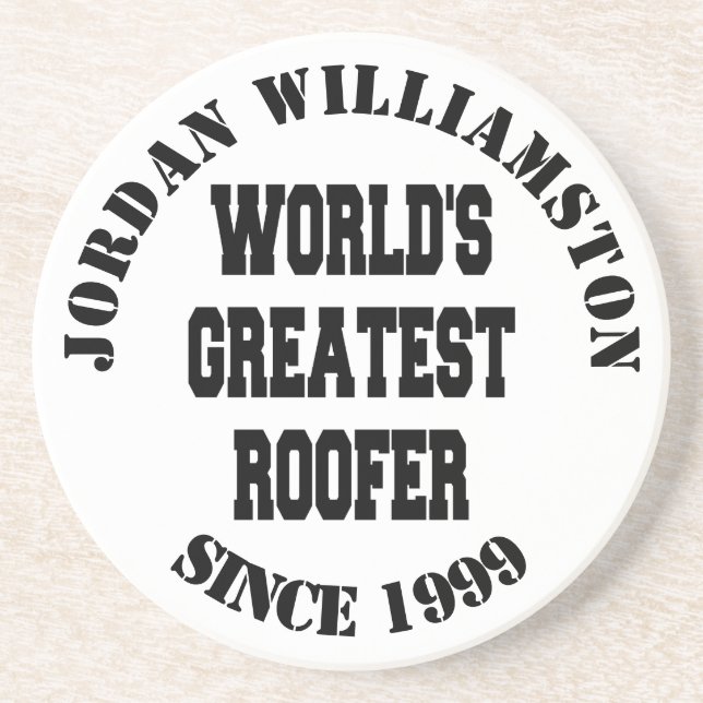 Dessous De Verre En Grès Meilleur toit au monde (Devant)