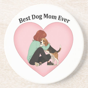 Dessous De Verre En Grès Meilleure Maman de Chien de Tous les Temps Beagle