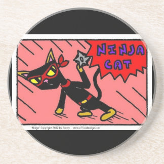 Dessous De Verre En Grès Mel NINJA CAT Coaster