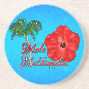 Dessous De Verre En Grès Mele Kalikimaka