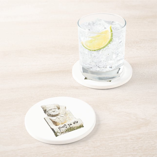 Dessous De Verre En Grès Mémorial David Ben Gourion (Côté)