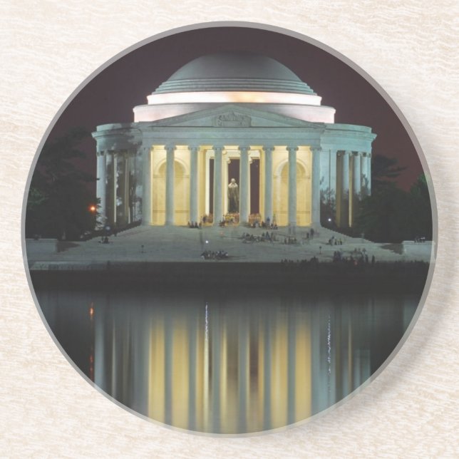 Dessous De Verre En Grès Mémorial de Jefferson (Devant)