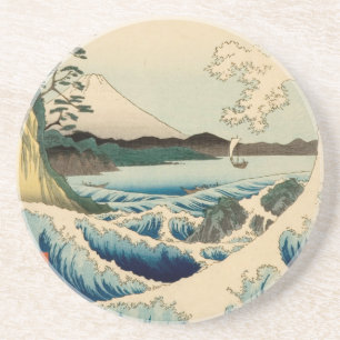 Dessous De Verre En Grès Mer japonaise de Satta Hiroshige Art