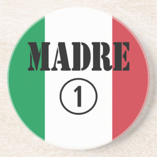 Dessous De Verre En Grès Mères et mères de langue italienne : Madre Numero