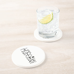 Dessous De Verre En Grès Message binaire Arecibo 1974