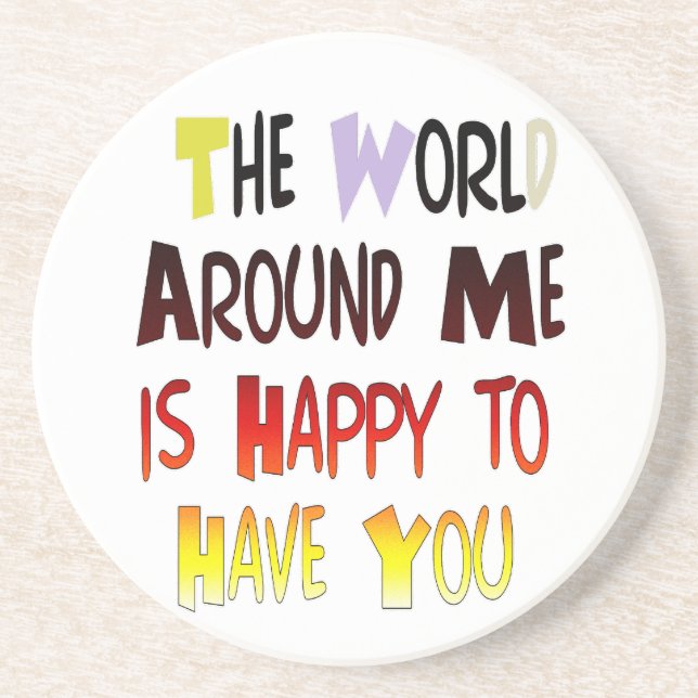 Dessous De Verre En Grès Message d'accueil puissant : un devis motivant (Devant)