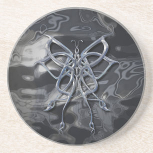Dessous De Verre En Grès Métal celtique de papillon