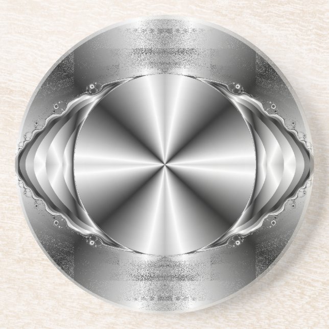 Dessous De Verre En Grès Métallique (Devant)