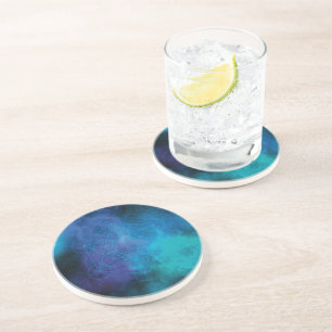 Dessous De Verre En Grès Métatron Océan – Géométrie sacrée