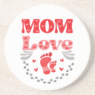 Dessous De Verre En Grès Mignonne Maman Amour