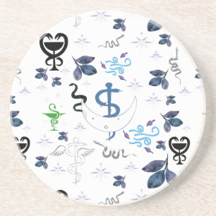Dessous De Verre En Grès Mikitiez serpent personne serpent sorcier sorcière
