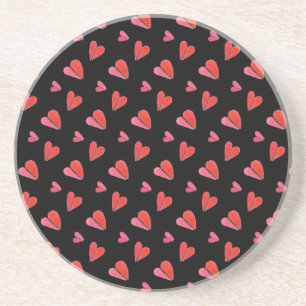 Dessous De Verre En Grès MINI HEARTS II Dessous de verre rond de grès
