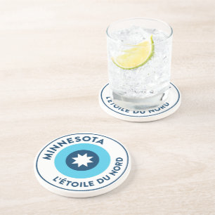 Dessous De Verre En Grès Minnesota - L'Étoile Du Nord