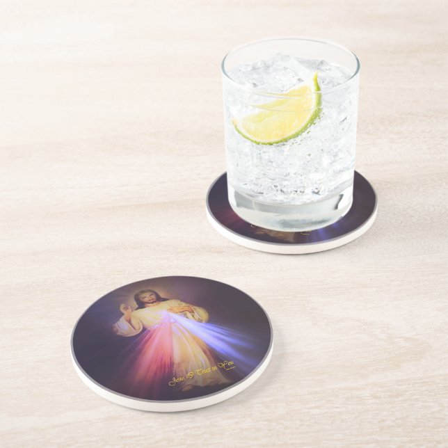 Dessous De Verre En Grès Miséricorde divine (Côté)