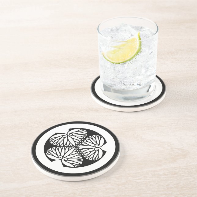 Dessous De Verre En Grès Mito hollyhock(19) (Côté)