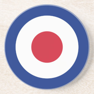 Dessous De Verre En Grès Mod - Roundel classique - Cible de tir à l'arc po