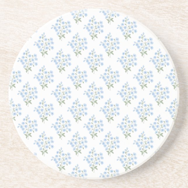 Dessous De Verre En Grès Modèle de pays anglais avec fleurs de parfumerie (Devant)