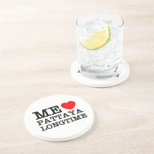 DESSOUS DE VERRE EN GRÈS MOI AIME PATTAYA LONGTIME