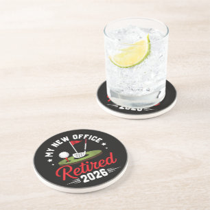 Dessous De Verre En Grès Mon Nouveau Bureau Retraité 2026 Golf Retraite